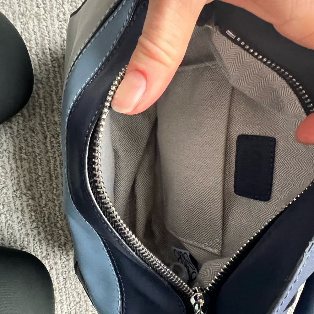 Blue Puzzle Bag Fashion Geometric Crossbody in Light Blue, Navy - Picture 11 of 15